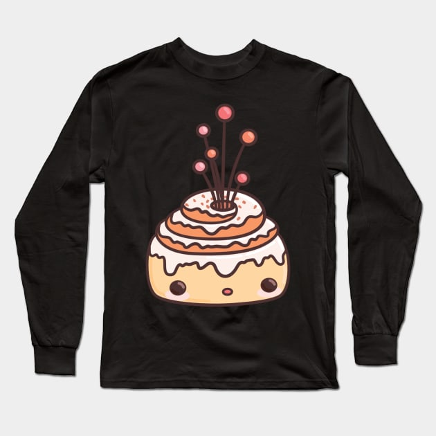 Cinnamon bun Vase Long Sleeve T-Shirt by mohu